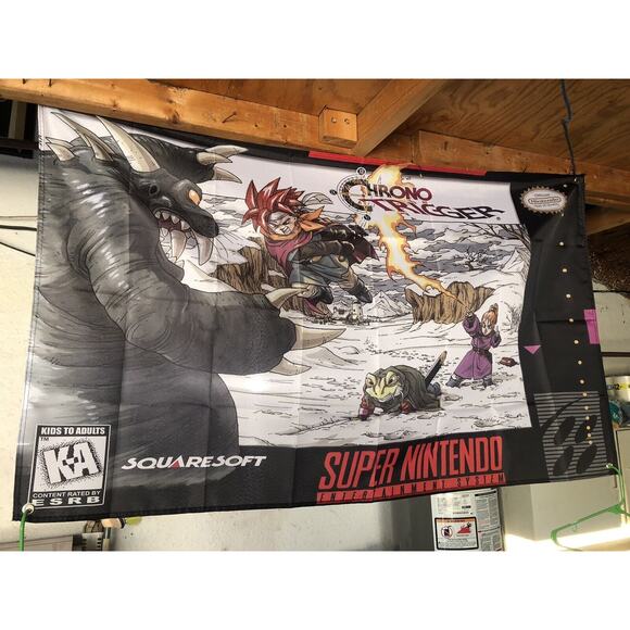 Chrono Trigger 5' Flag Banner Poster / Super Nintendo SNES Squaresoft